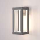Уличный настенный светильник Elektrostandard 1527 TECHNO LED серый Frame a051856
