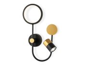Настенный светодиодный светильник Ambrella light FL51602/3 BK/GD