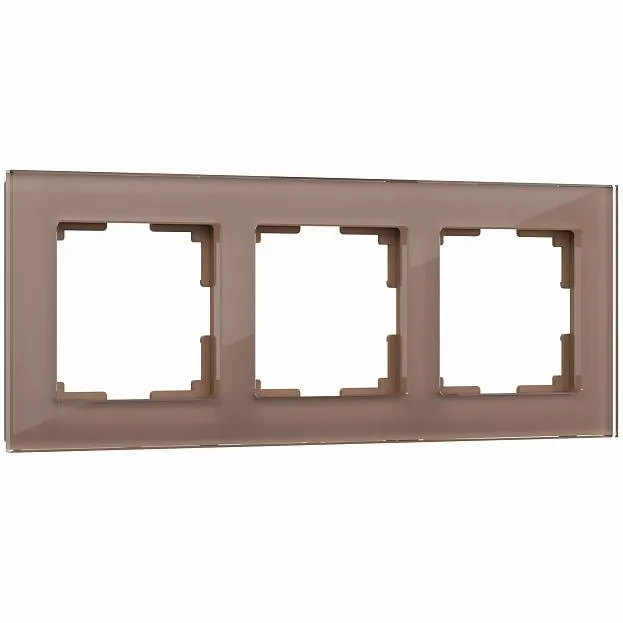 Рамка на 3 поста Werkel W0031142 (латте, стекло) a058820 Favorit Рамка на 3 поста Werkel W0031142 (латте, стекло) a058820 Favorit
