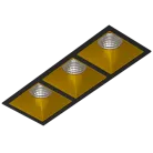 Встраиваемый светодиодный светильник Ledron RISE KIT 3 LED 3000K Black-Gold