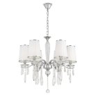 Хрустальная подвесная люстра Lumina Deco LDP 1726-6 CHR ALESSIA