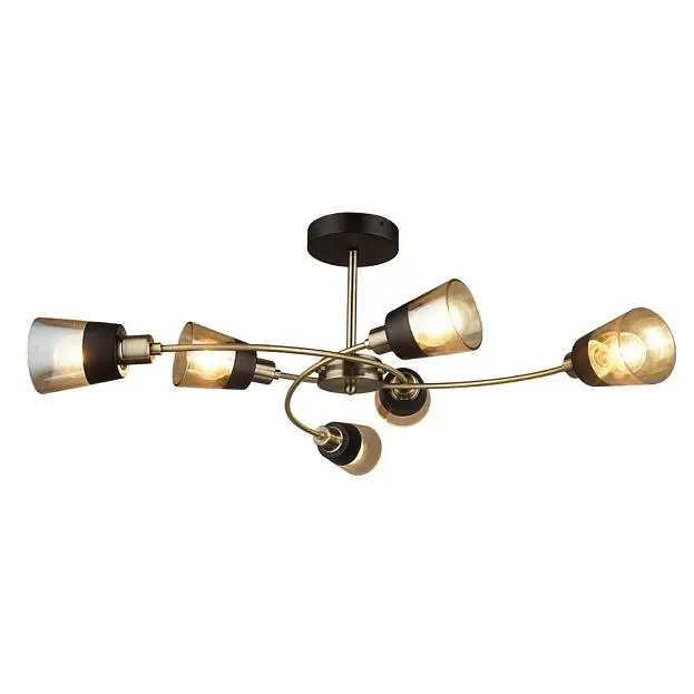 Потолочная люстра Imex MD.4045-6-S AB+BK Потолочная люстра Imex MD.4045-6-S AB+BK