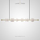Реечный, рядный светильник BUTTON PLAY L Lampatron 8791