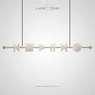 Реечный, рядный светильник BUTTON PLAY L Lampatron 8791