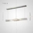 Реечный, рядный светильник BERTOLDA LONG Тип B. Цвет Хром Lampatron 6263-16849