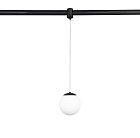 Светодиодный трековый светильник для Flexy, DC48В, 5Вт, D100xH1000мм, 154Лм, CRI>90, 180°, 3000К, недиммируемый, IP20, черный Donolux dl20615ww5b Bubble