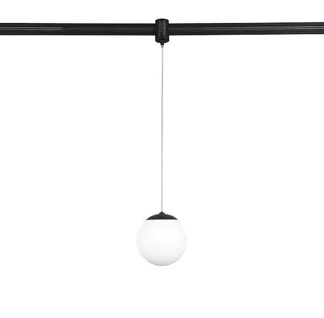 Светодиодный трековый светильник для Flexy, DC48В, 5Вт, D100xH1000мм, 154Лм, CRI>90, 180°, 3000К, недиммируемый, IP20, черный Donolux dl20615ww5b Bubble