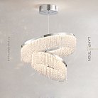 Кольцевые люстры и светильники MELCHIOR 2 кольца. Размер L Lampatron 8502-23484