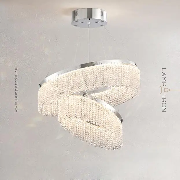Кольцевые люстры и светильники MELCHIOR 2 кольца. Размер L Lampatron 8502-23484 Кольцевые люстры и светильники MELCHIOR 2 кольца. Размер L Lampatron 8502-23484