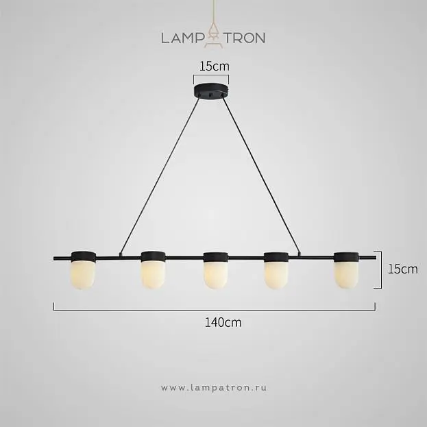 Реечный, рядный светильник TORVILL LONG 5 плафонов. Цвет черный Lampatron 8860-25018 Реечный, рядный светильник TORVILL LONG 5 плафонов. Цвет черный Lampatron 8860-25018