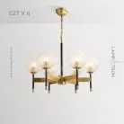 Люстра CHLOE 6 ламп Lampatron chloe-6 7279-20067