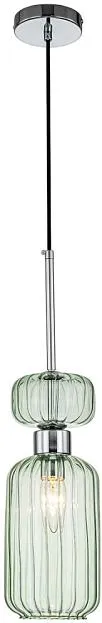 Подвесной светильник Escada 1141/1S Chrome/Green Gloss Подвесной светильник Escada 1141/1S Chrome/Green Gloss