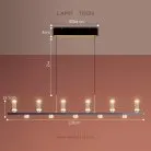 Реечный, рядный светильник DAGGRY 11 (6+5) ламп Lampatron 8275-22557