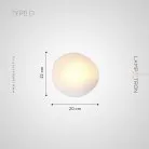 Бра LINDIS WALL Модель D. Цвет молочно-белый. Lampatron lindis-wall-d-milk 2960-7090