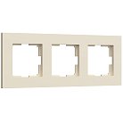 Рамка на 3 поста (айвори матовый) Werkel W0032962 Slab a062808