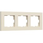 Рамка на 3 поста (айвори матовый) Werkel W0032962 Slab a062808