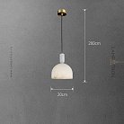 Подвесной светильник MIEL Облачный мрамор Lampatron miel-marble-cloud 9117-25955