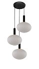 Подвесной светильник Lumina Deco LDP 1216-3 WT+BK Floril