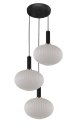 Подвесной светильник Lumina Deco LDP 1216-3 WT+BK Floril