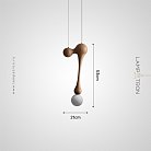 Подвесной светильник TORGER Модель B. Светлое дерево. Lampatron 8261-22503