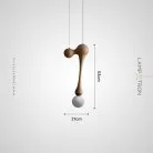 Подвесной светильник TORGER Модель B. Светлое дерево. Lampatron 8261-22503