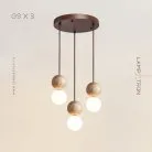 Готовая комбинация светильников LILLA S COMBO 3 лампы. Диск Lampatron 7395-20422