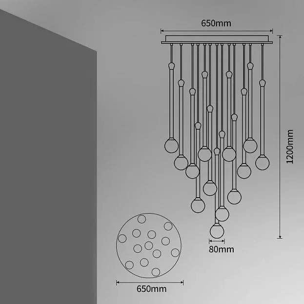 Подвесной светильник BAST MORE L13 Планка ImperiumLoft 212275-23 bast-more01