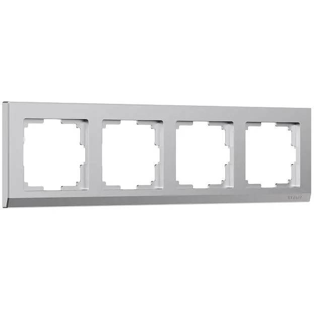 Рамка Werkel W0041865 Stark серебряный матовый a063456