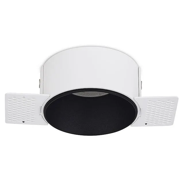 Светильник встраиваемый, под лампу GU10, D75xH38мм, черный/белый Donel DN15001R1WB DN15