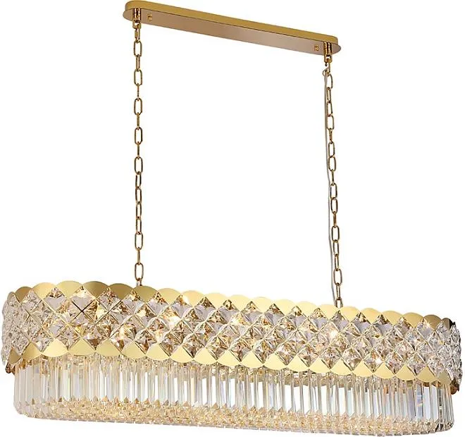 Подвесная люстра Newport 8300/120 oval gold polished 8300 Подвесная люстра Newport 8300/120 oval gold polished 8300