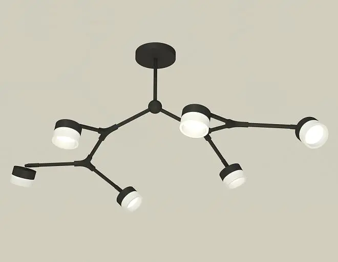 Люстра на штанге Ambrella light XB9056204/6 SBK/FR