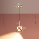 Подвесной светильник TAVE Цвет золото. Стандарт. Трехцветный свет Lampatron 8644-24146