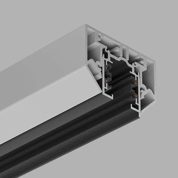 Трехфазный трек (в натяжной потолок) Ledron АВД-4710 (5102) 1250 мм Black Трехфазный трек (в натяжной потолок) Ledron АВД-4710 (5102) 1250 мм Black