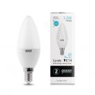 Лампа Gauss 33122 E14 12W 4100K матовая