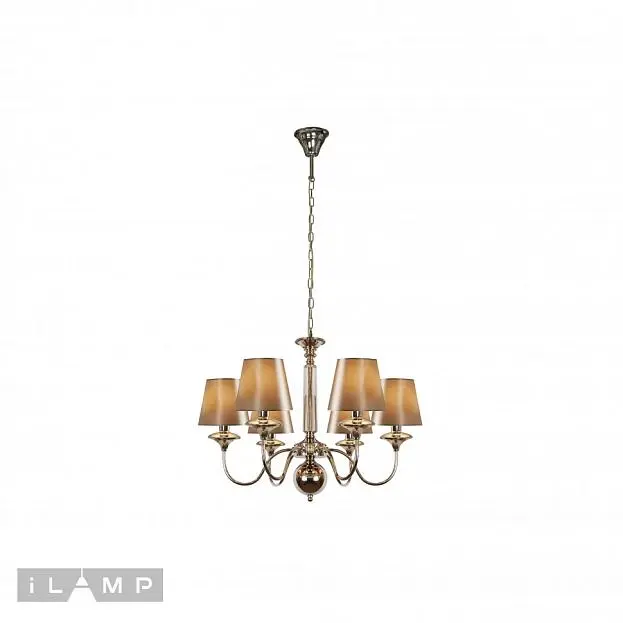 Подвесная люстра iLamp P2406-6 Nickel Rolling Подвесная люстра iLamp P2406-6 Nickel Rolling