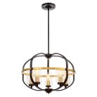 Подвесной светильник Lumina Deco LDP 1141-5 BK+MD Monterey