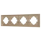 Рамка пластиковая FRM-TENDO-PL-4-GD (Arlight, Песочный) 053850