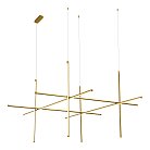 Светильник подвесной Матовое золото LED 1*150W 3000K ST Luce SL6207.203.150 RETICO