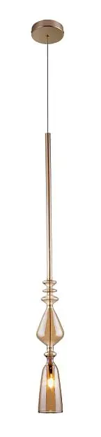 Светильник подвесной Crystal Lux NEW SP1 B AMBER 2261/211