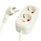 Удлинитель двухместный с/з  STEKKER 49339 HM06-21-02