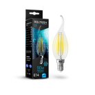 Светодиодная лампа Voltega 7133 Crystal Graphene Candle wind 9W 4000K E14 VG10-CW35E14cold9W-F