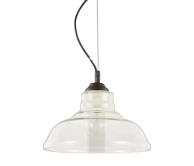 Подвес Ideal Lux BISTRO SP1 PLATE TRASPARENTE 112336 Подвес Ideal Lux BISTRO SP1 PLATE TRASPARENTE 112336