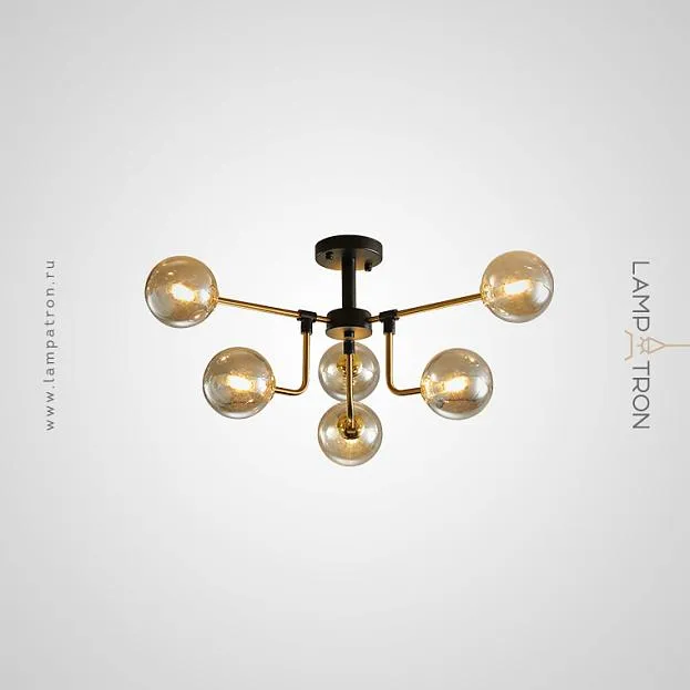 Потолочная люстра AGIRA 6 плафонов. Цвет янтарь. Lampatron agira-amber-6 2104-3279 Потолочная люстра AGIRA 6 плафонов. Цвет янтарь. Lampatron agira-amber-6 2104-3279