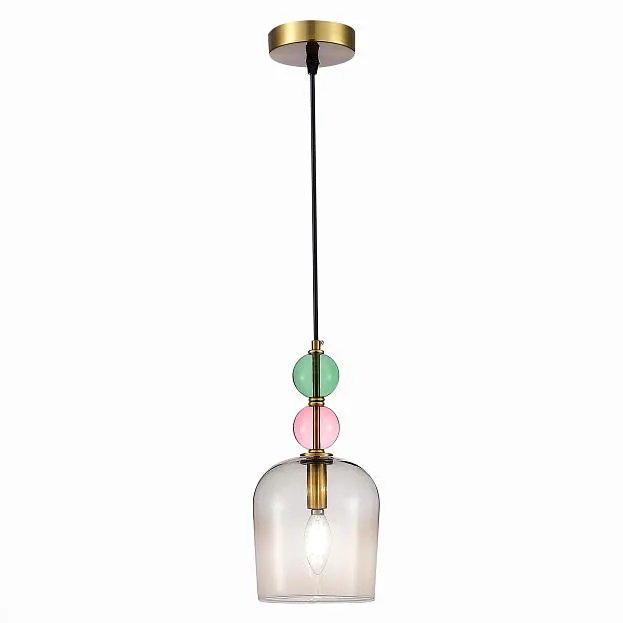 Подвес Золотистый/Розовый E14 1*40W ST Luce SL2000.223.01 GEA