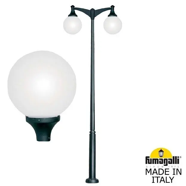 Парковый фонарь FUMAGALLI EKTOR MIDIPILAR/GLOBE 400 modern 2L G41.372.A20.AYE27DN Парковый фонарь FUMAGALLI EKTOR MIDIPILAR/GLOBE 400 modern 2L G41.372.A20.AYE27DN