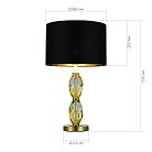Прикроватная лампа Латунь/Черный E27 1*40W ST-Luce SL1759.304.01 LINGOTTI