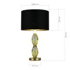 Прикроватная лампа Латунь/Черный E27 1*40W ST-Luce SL1759.304.01 LINGOTTI