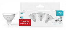 Набор ламп светодиодных GU5.3 5.5Вт 4100K Gauss 10135262T Basic