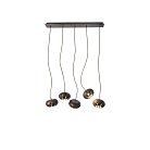 Дизайнерская подвесная люстра CAPSULES L70 Dark wood ImperiumLoft 192927-26 CAPSULES01