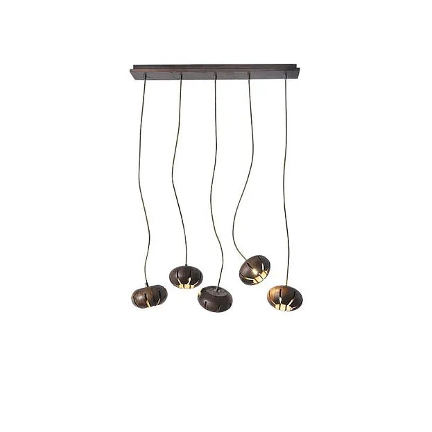 Дизайнерская подвесная люстра CAPSULES L70 Dark wood ImperiumLoft 192927-26 CAPSULES01
